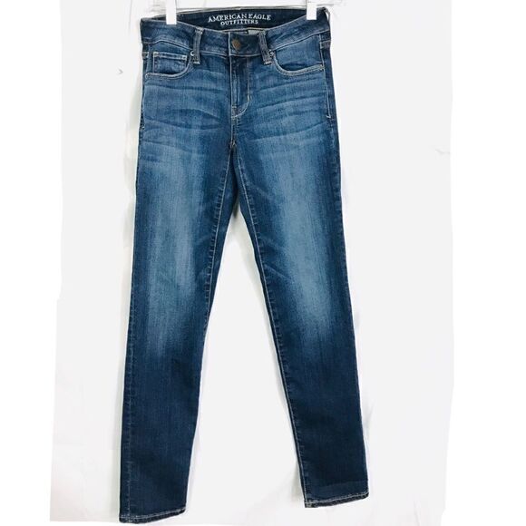 American Eagle Outfitters Stretch Skinny Jeans  0 - Picture 1 of 6